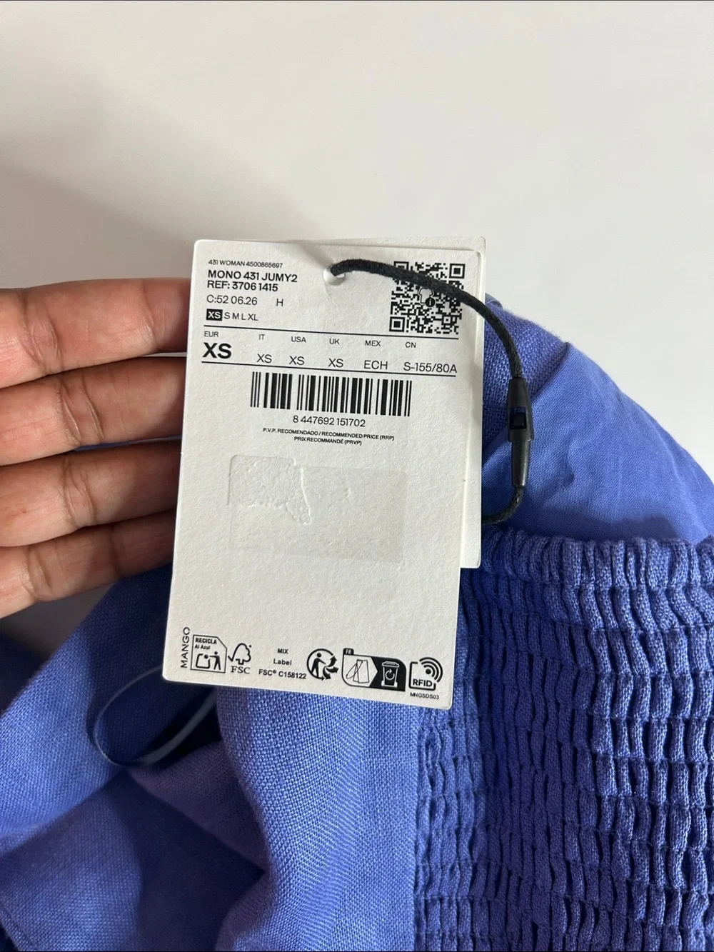 NWT (size XS) MANGO 100% LINEN HALTER JUMPSUIT